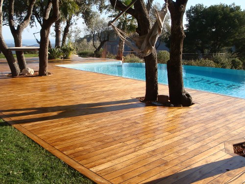Pool surrounds and decking